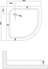 Niagara Душевой поддон Nova NG-80-80 – фотография-2